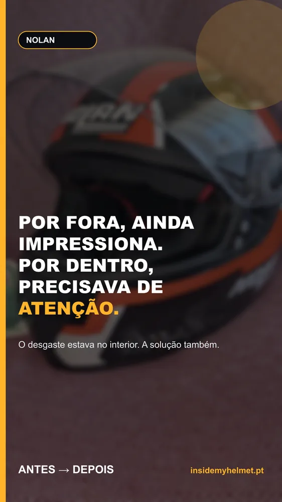 Capacete Nolan — Interior Reabilitado