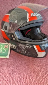 Capacete Nolan depois da reparação — fotografia 4