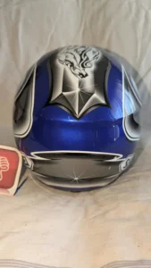 Shoei Azul antes da reparação — fotografia 3