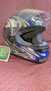 Shoei Azul depois da reparação — fotografia 5