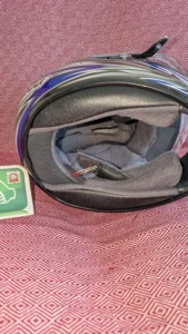 Shoei Azul depois da reparação — fotografia 7